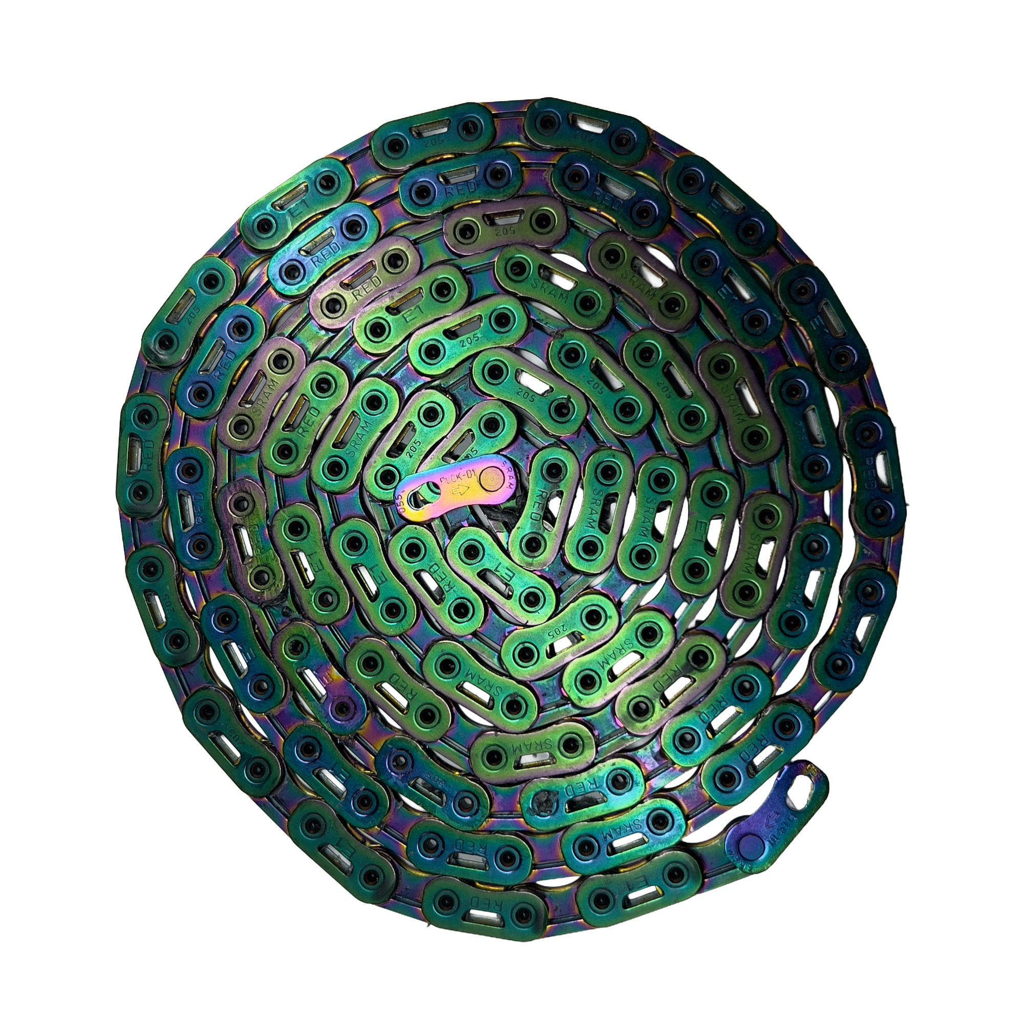 Alternative view of SRAM Red E1 Rainbow 🌈 12-fach Gewachste Kette